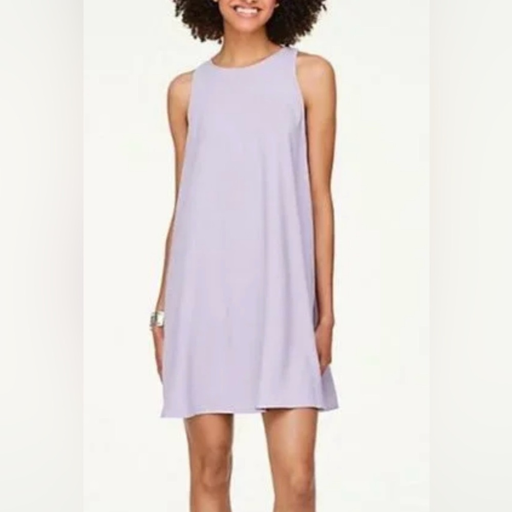 LOFT Outlet Women’s Lavender Ruffle Back Swing Dress – Size XL - Picture 2 of 6